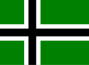 Die sogenannte Flagge Vinlands, Entwurf des Sängers Peter Steele der Band Type O Negative[50]