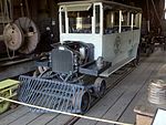 White Motor Company railcar in the collection of the Railtown 1897 State Historic Park. Jamestown, California