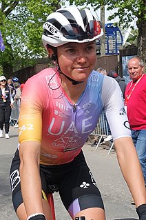 Erica Magnaldi am Ziel von Flèche Wallonne 2022