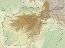 Map showing the location of Tora Bora