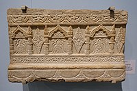 Ghaznavid sculpted architecture, marble, Ghazni, 12th century AD