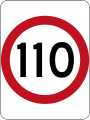 (R4-1) 110 km/h Speed Limit