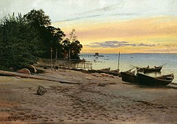 Evening at the Seashore, 1910