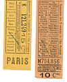 Tramway tickets issued by the Compagnie Est Parisien ("Eastern Paris Company") (before 1921)