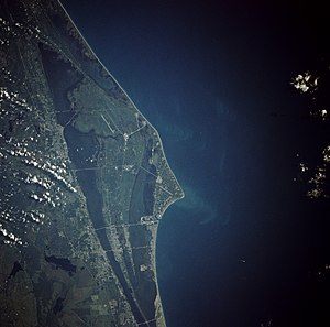 View of Cape Canaveral from space in 1991
