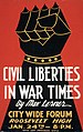 Civil liberties poster 1940