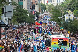 Montreal Pride Parade in Quebec, 2018