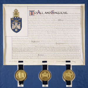 Exemplification of the initial grant of arms