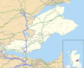 Map showing the location of Tentsmuir National Nature Reserve