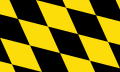 Flag of Munich (Stadtkreis; lozengy variant)