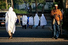 Straßenszene im Jahr 2009 in Gonder, im amharischen Siedlungsgebiet Äthiopiens
