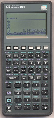 Picture of a Hewlett-Packard 48GX Calcularor