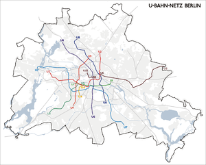 Liniennetz der U-Bahn Berlin (veraltet)