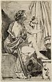Frau im Boudoir, Zeichnung, 1878