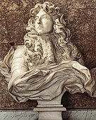The Bust of Louis XIV by Gian Lorenzo Bernini; 1665; marble; 105 × 99 × 46 cm; Palace of Versailles