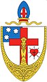 Coat of arms of the Anglican Diocese of Te Manawa o Te Wheke[66][67]
