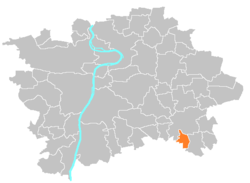 Location of Benice in Prague