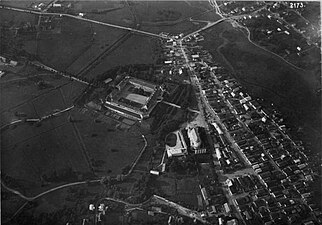 Olyka Castle from the air in 1920
