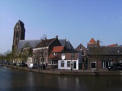 Church near a canal