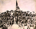 Roosevelt and his Rough Riders at San Juan Hill