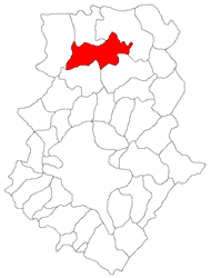 Location in Ilfov County
