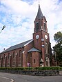 Michaeliskirche Wilkau: Kirche in alter Ortslage Wilkau (mit Ausstattung) sowie Kriegerdenkmal für Gefallene des Ersten Weltkrieges neben der Kirche