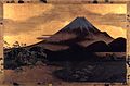 Maki-e Fuji Tagonoura, by Shibata Zeshin, Meiji period, 1872.