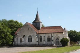 The church in Saint-Ouen-Domprot