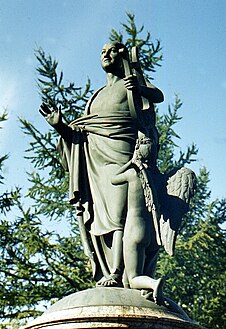 Monument to Mikhail Lomonosov, in Archangelsk