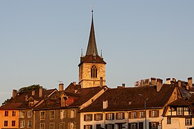 Panorama von Biel/Bienne, aufgenommen aus westlicher Richtung