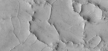 Close view of ridges, as seen by HiRISE under HiWish program