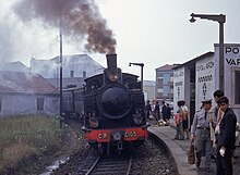 Steam train in 1970