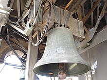 photograph of a bell in the belfry