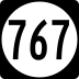 State Route 767 marker