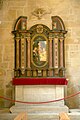 Seitenaltar mit dem Bild der Vermählung der hl. Katharina mit dem Jesusknaben von Lucas Cranach