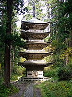 Five-story pagoda of Mount Haguro, Japan