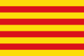 Flagge Kataloniens, in Andorra verwendet bis 1806