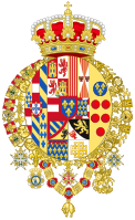 Coat of arms as King of the Two Sicilies (1816–1825)[6]