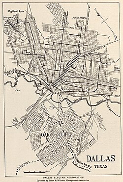 Map of Junius Heights, Dallas