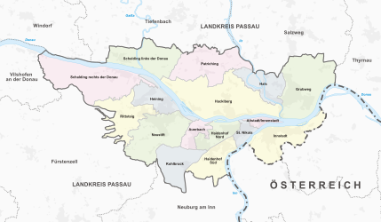 Bürgerversammlungsgebiete in Passau