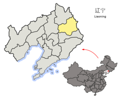 Location of Fushun