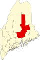 State map highlighting Penobscot County
