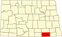Dickey County map