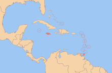 West Indies Federation Map