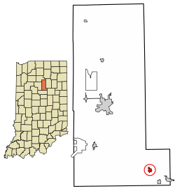 Location in Miami County, Indiana