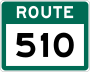 Route 510 marker