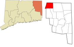 Union's location within the Northeastern Connecticut Planning Region and the state of Connecticut