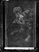 Photograph of Saturn devouring his children taken in 1874 by J. Laurent inside Quinta del Sordo