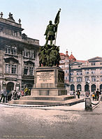 Radetzky Memorial in Prague in 1900