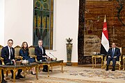 Secretary Blinken with Egyptian President Abdel Fattah el-Sisi in Cairo, Egypt, January 2024